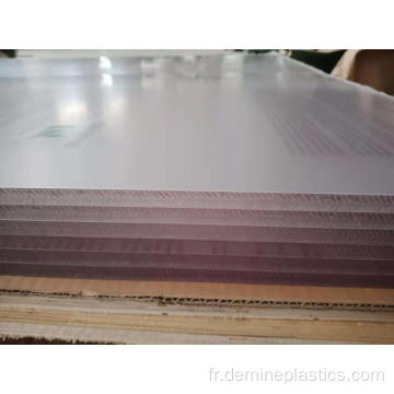 Feuille de plastique de 10 mm feuille de polycarbonate solide transparente